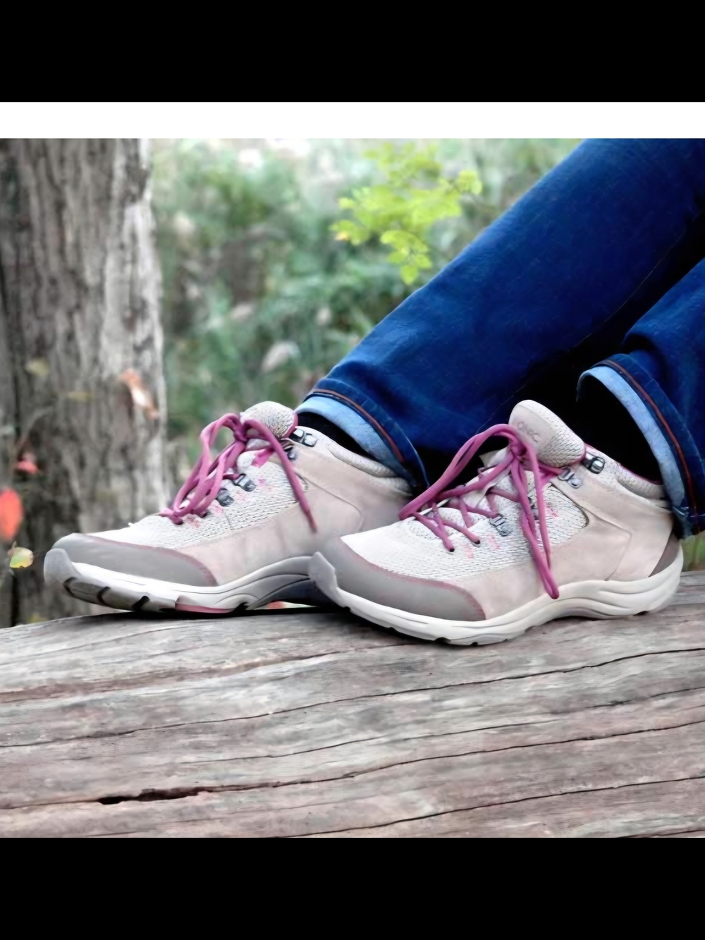 Vionic Tan Suede and Mauve Lace-Up Women's Hiking Boots-8.5 - Picture 8 of 8